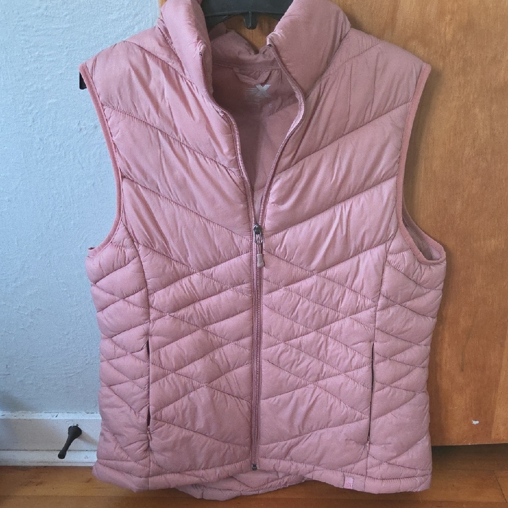 Women's Pink Quilted Vest